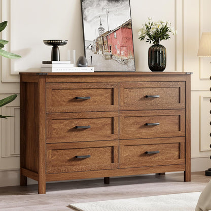 EazeHome 3-Piece Bedroom Set – 6-Drawer Dresser & Set of 2 Nightstands