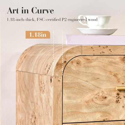63" Ellie Curved 9-Drawer Dresser