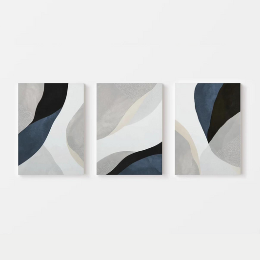 Abstract Navy Canvas