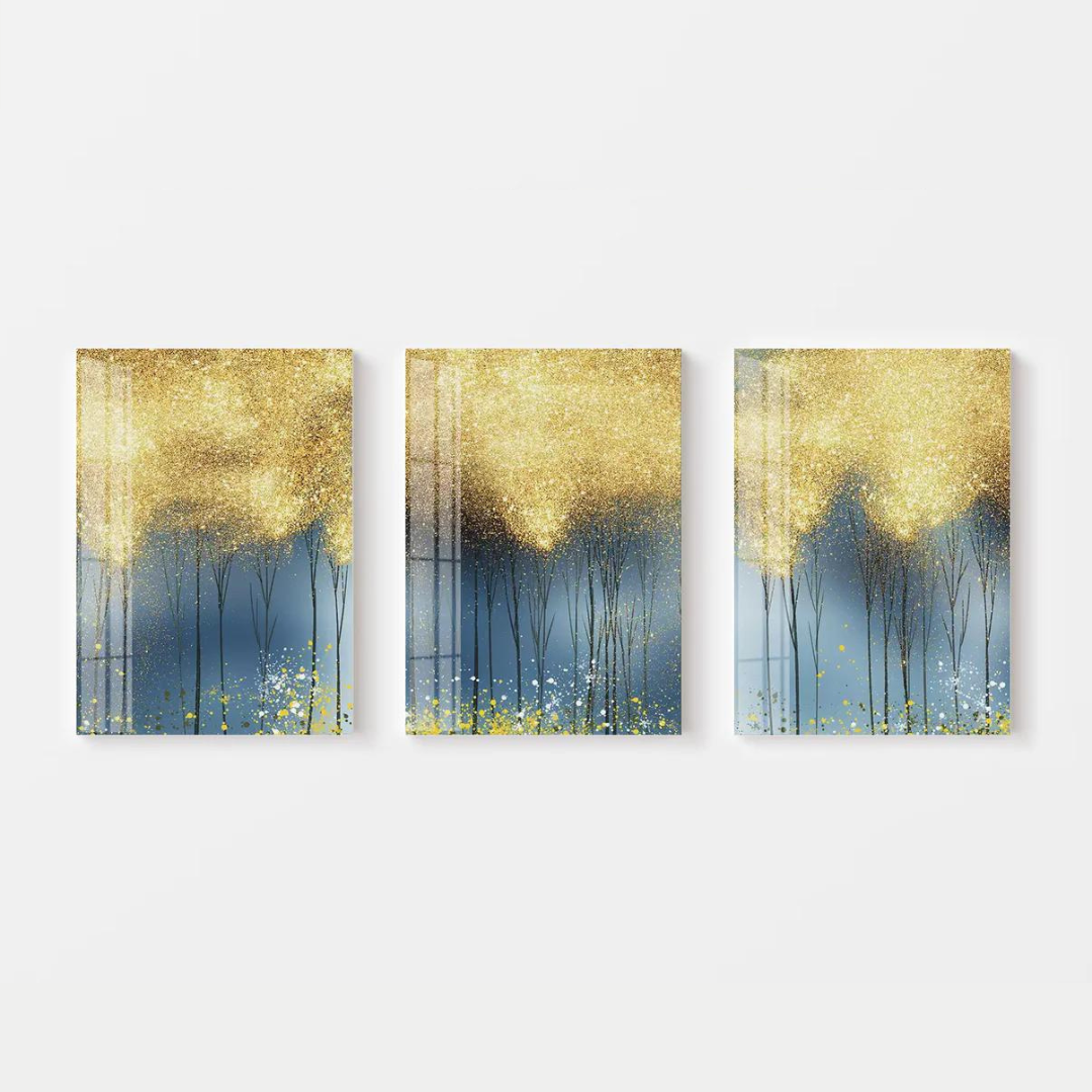 Golden Night Tree Canvas