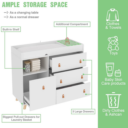 Saad Nursery Changing Table Dresser