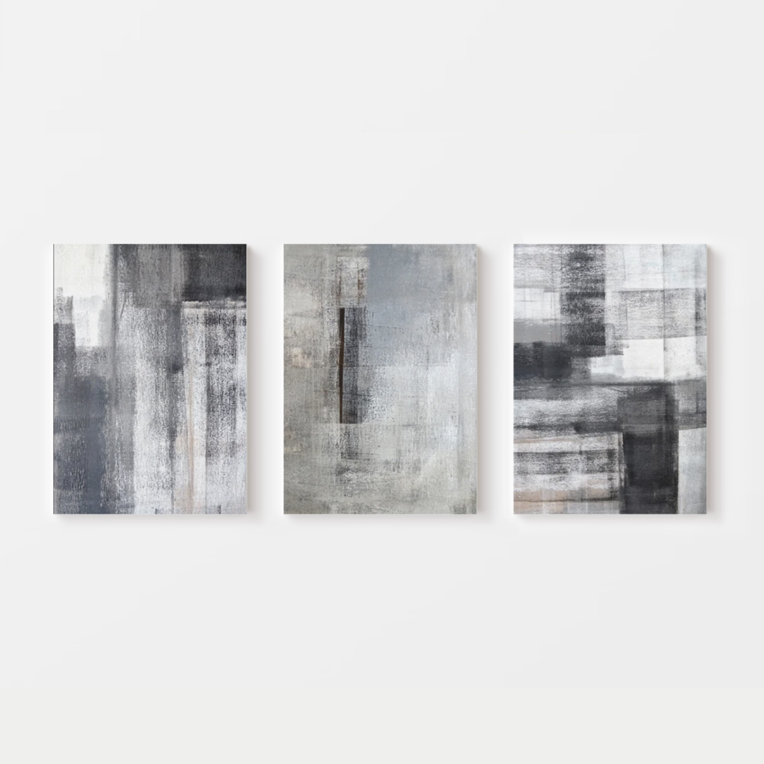 Abstract Grey Canvas