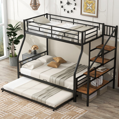 Lila Twin Over Full Adults Bunk Bed With Stairs