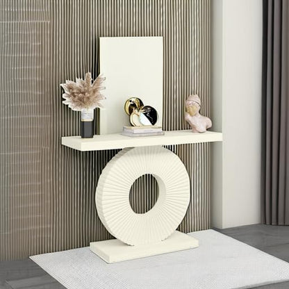 Tribesigns Modern Console Table with Geometric Base