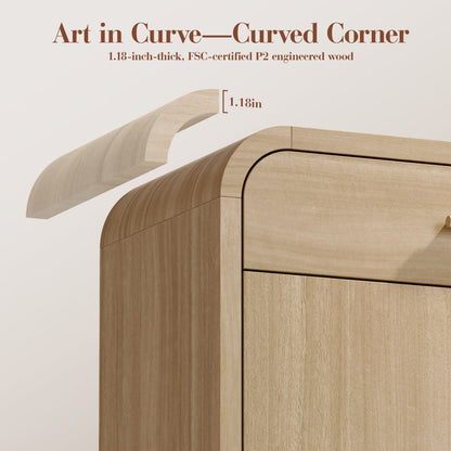 31.3" Sideboard Buffet Cabinet