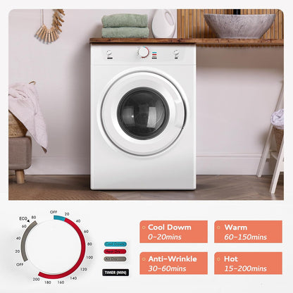 26lbs Portable Tumble Dryer Machine