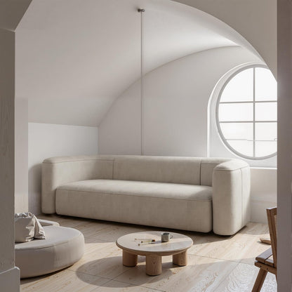 Acann Luxury Modern Tight Curved Back Velvet Sofa