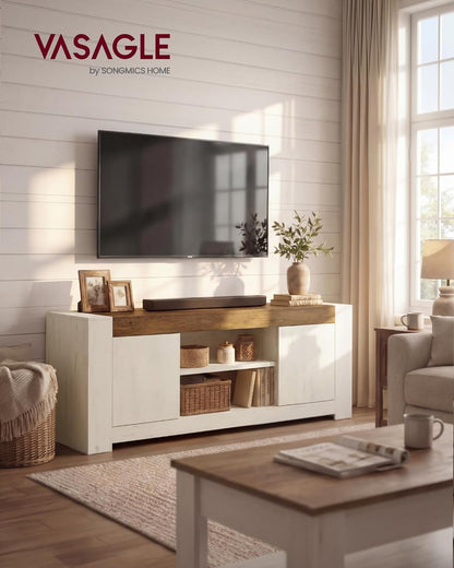 White Farmhouse TV Stand