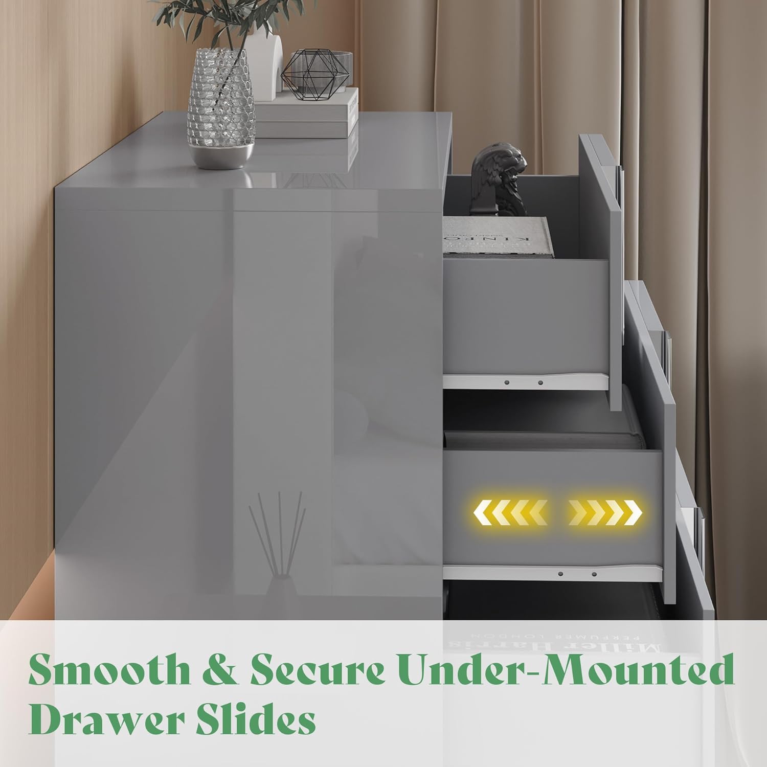 3 Piece Bedroom Set, Two 23.6" Nightstands & 6-Drawer Dresser - Canva Home