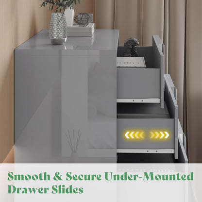 3 Piece Bedroom Set, Two 23.6" Nightstands & 6-Drawer Dresser - Canva Home
