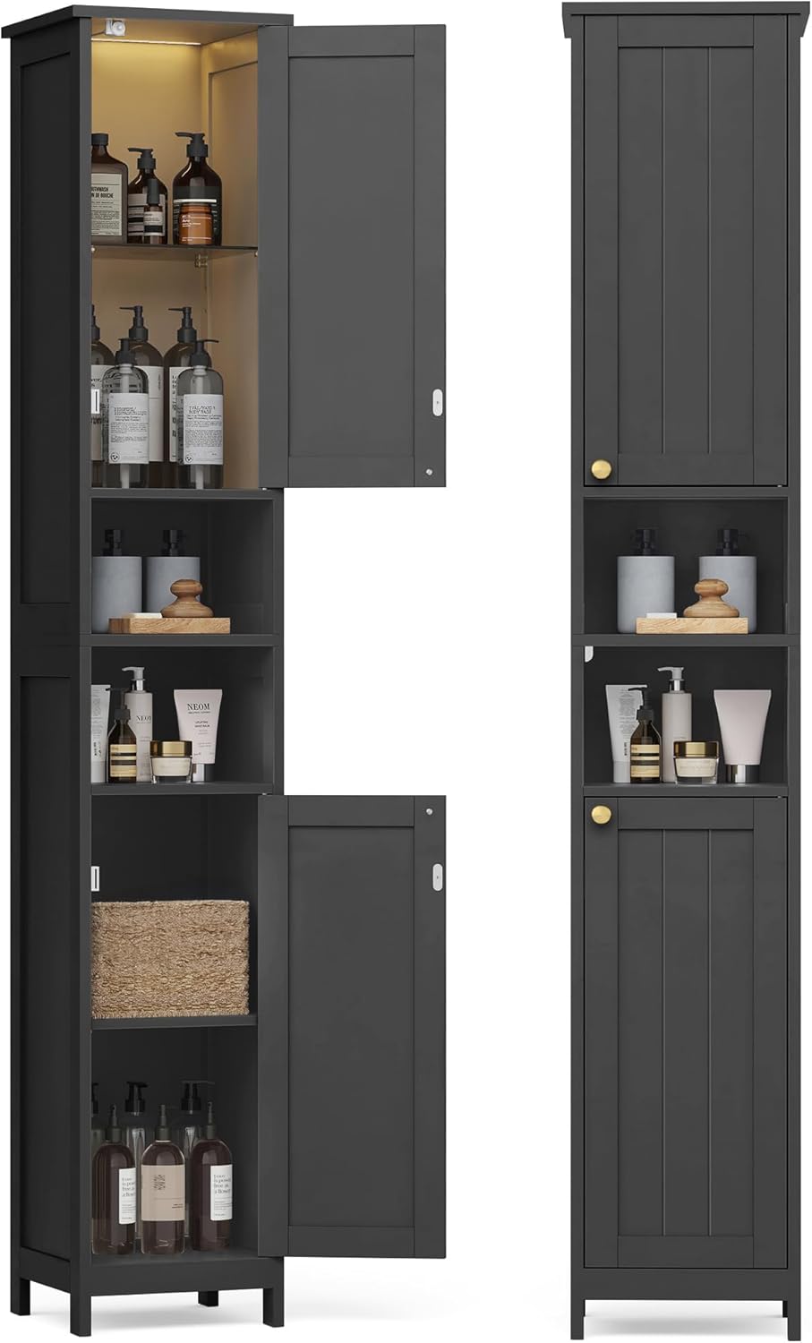 11.8" Tall Storage Cabinet with Lights