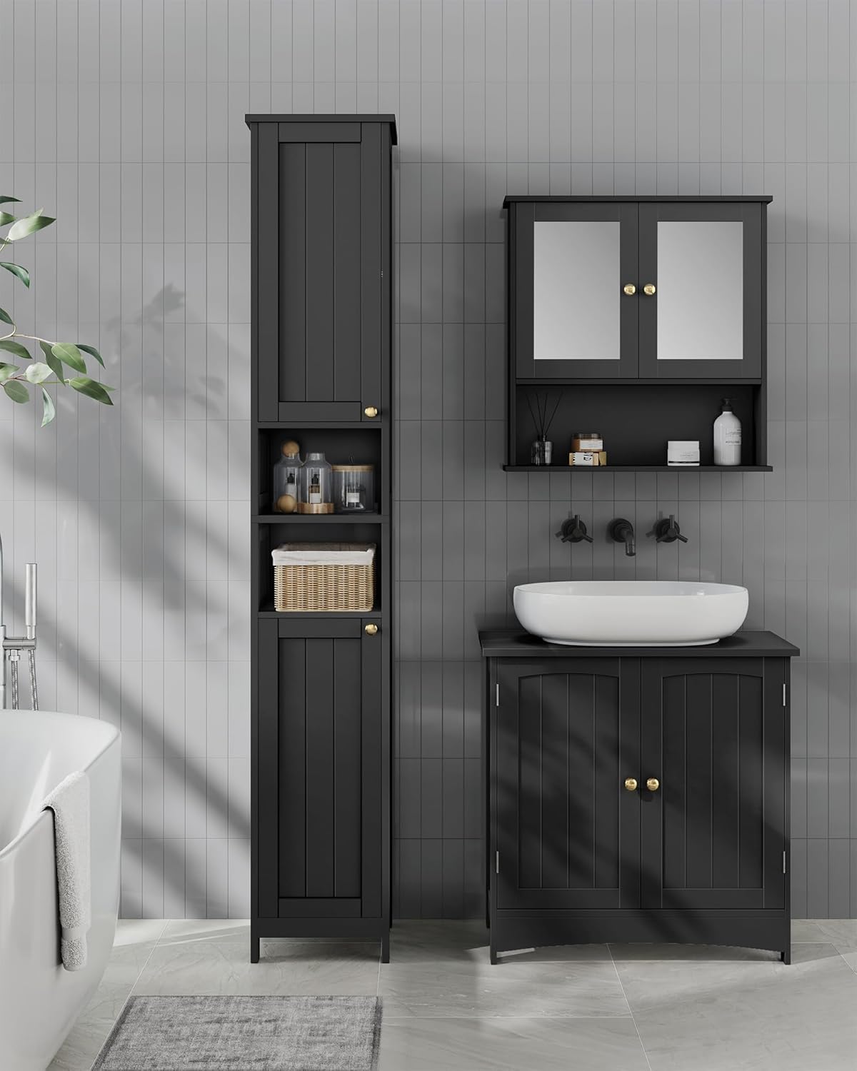 11.8" Tall Storage Cabinet with Lights