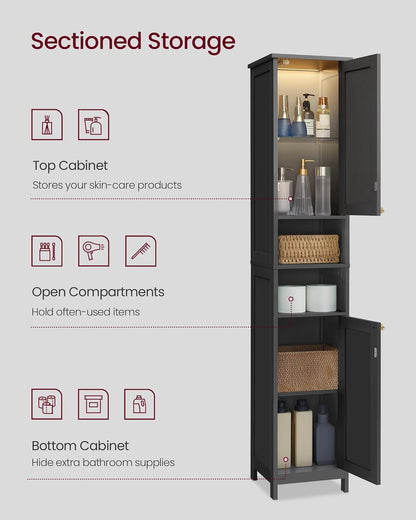 11.8" Tall Storage Cabinet with Lights