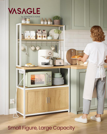 Kitchen Bakers Rack with Power Outlet