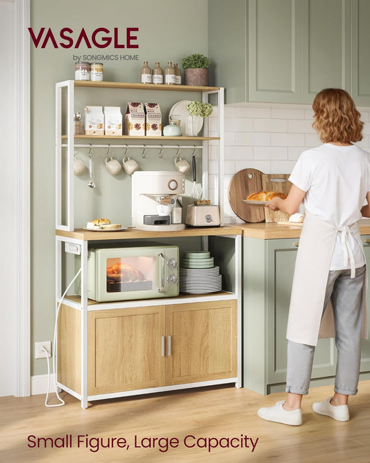 Kitchen Bakers Rack with Power Outlet - Canva Home