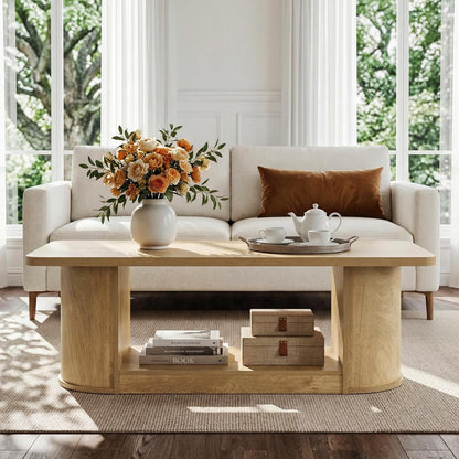 47-Inch Rectangle Coffee Table - Canva Home