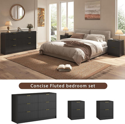 3-Piece Modern Bedroom Furniture Set - Canva Home