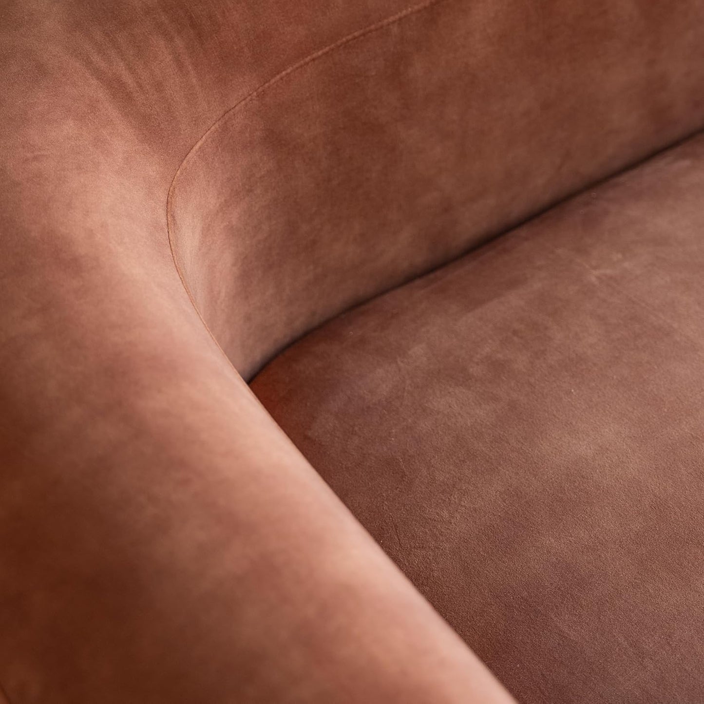Acann Luxury Modern Tight Curved Back Velvet Sofa