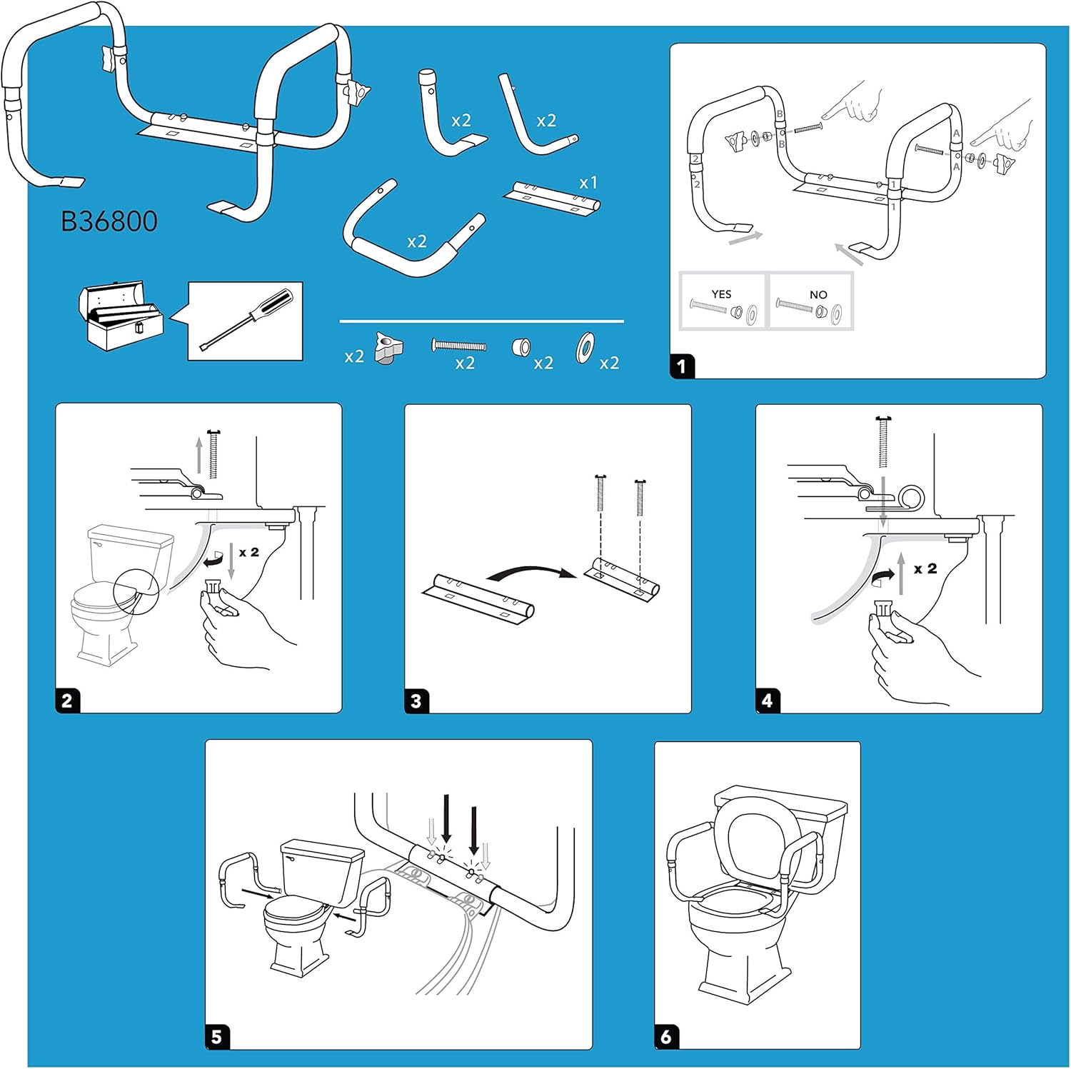 Carex Toilet Safety Frame 