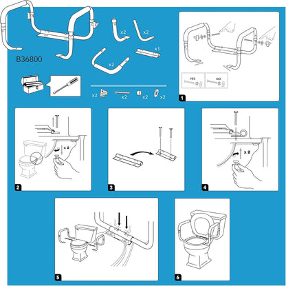 Carex Toilet Safety Frame 