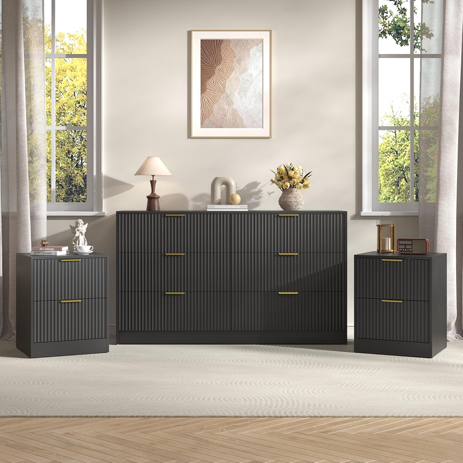3-Piece Modern Bedroom Furniture Set - Canva Home