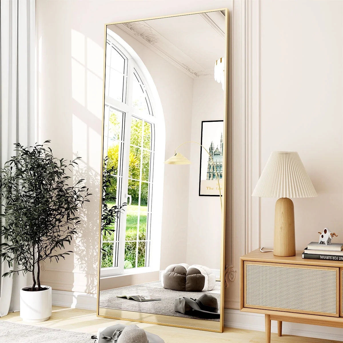 Large Rectangle Full Length Standing Mirror