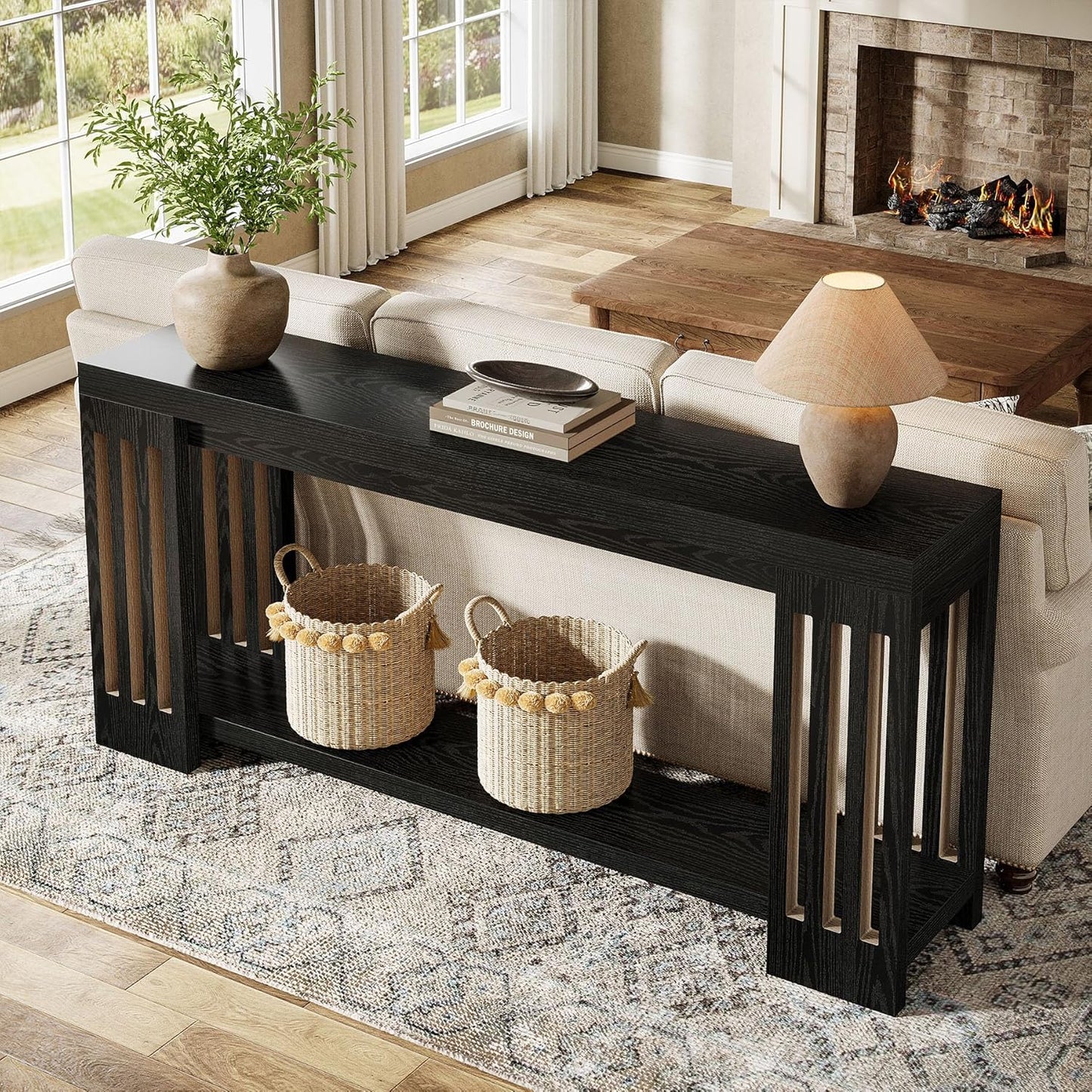 70.9-Inch Sofa Table Behind Couch - Canva Home