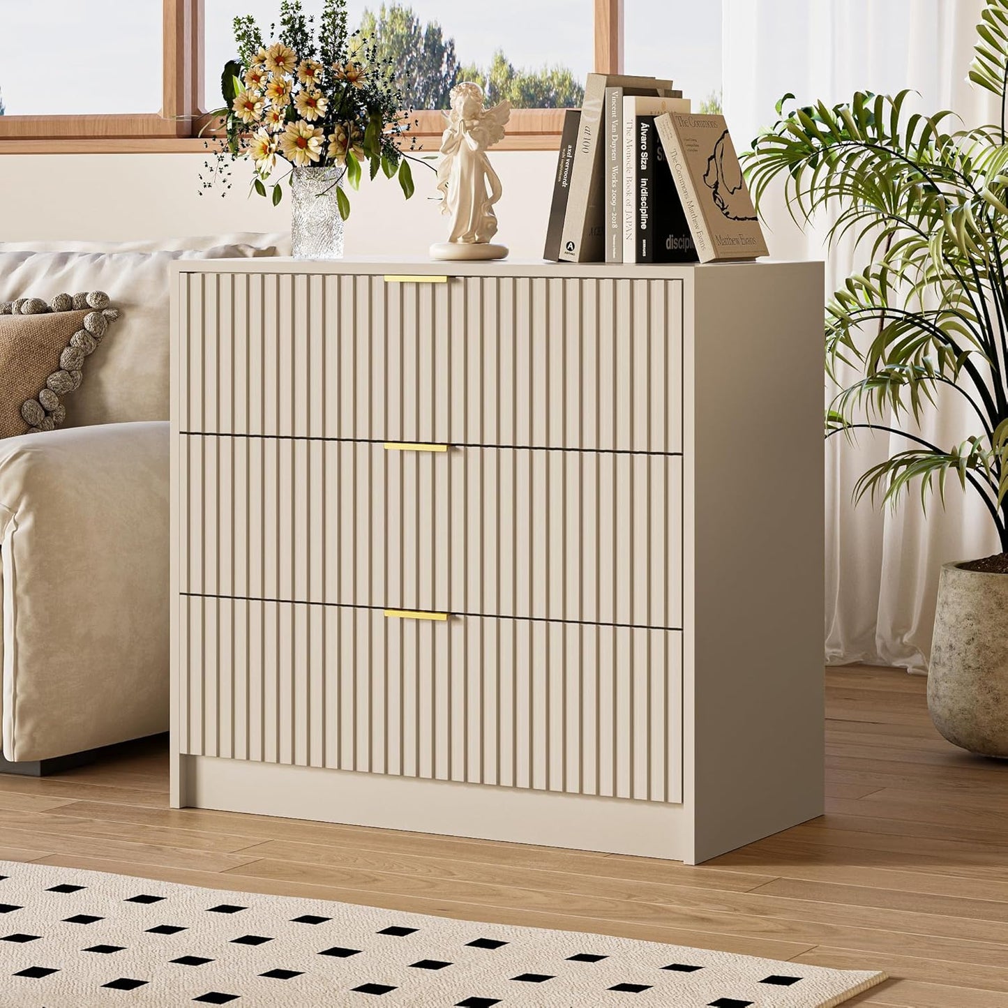 3-Piece Dresser Bedroom Set, 9 Drawer Dresser & 3 Drawer Nightstands - Canva Home