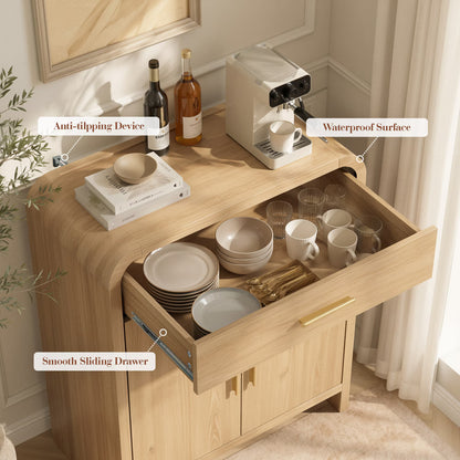 31.3" Sideboard Buffet Cabinet