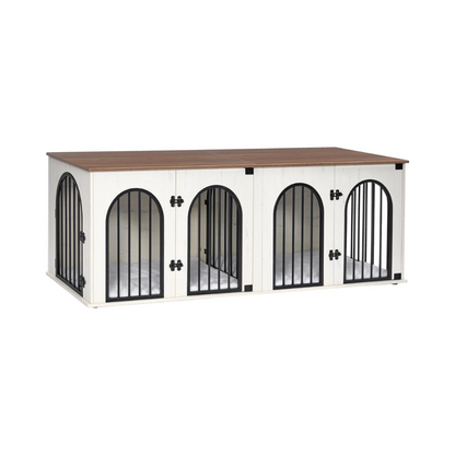 Oskar Double Dog Crate Furniture For 2 Dogs