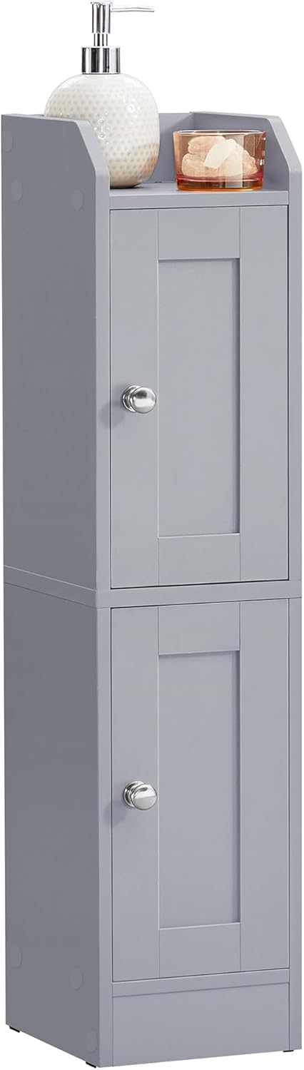 Slim Storage Cabinet with Reversible Doors - Canva Home