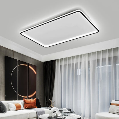 Thin Rectangle Flush Mount Ceiling Light