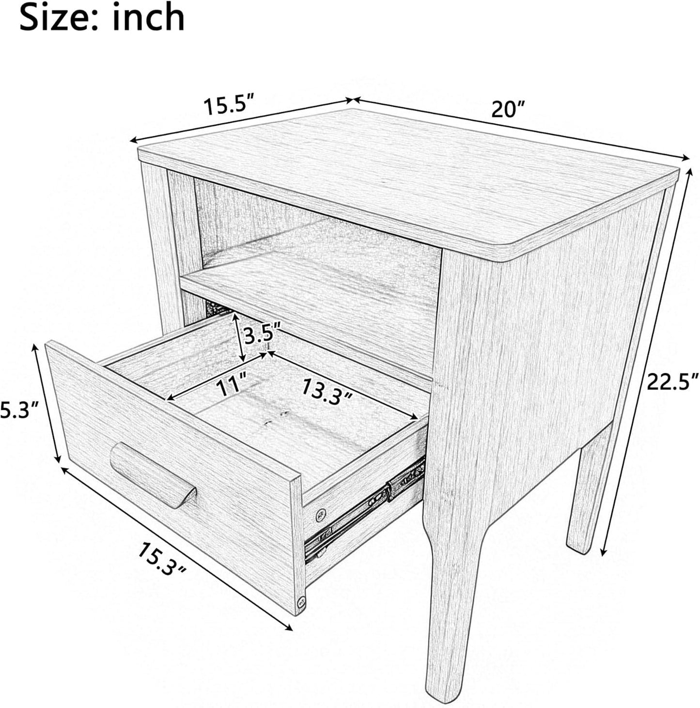 Merax 3-piece bamboo bedroom set