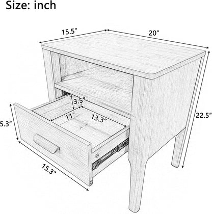 Merax 3-piece bamboo bedroom set