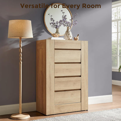 48" Modern 5 Drawers Dresser for Bedroom - Canva Home