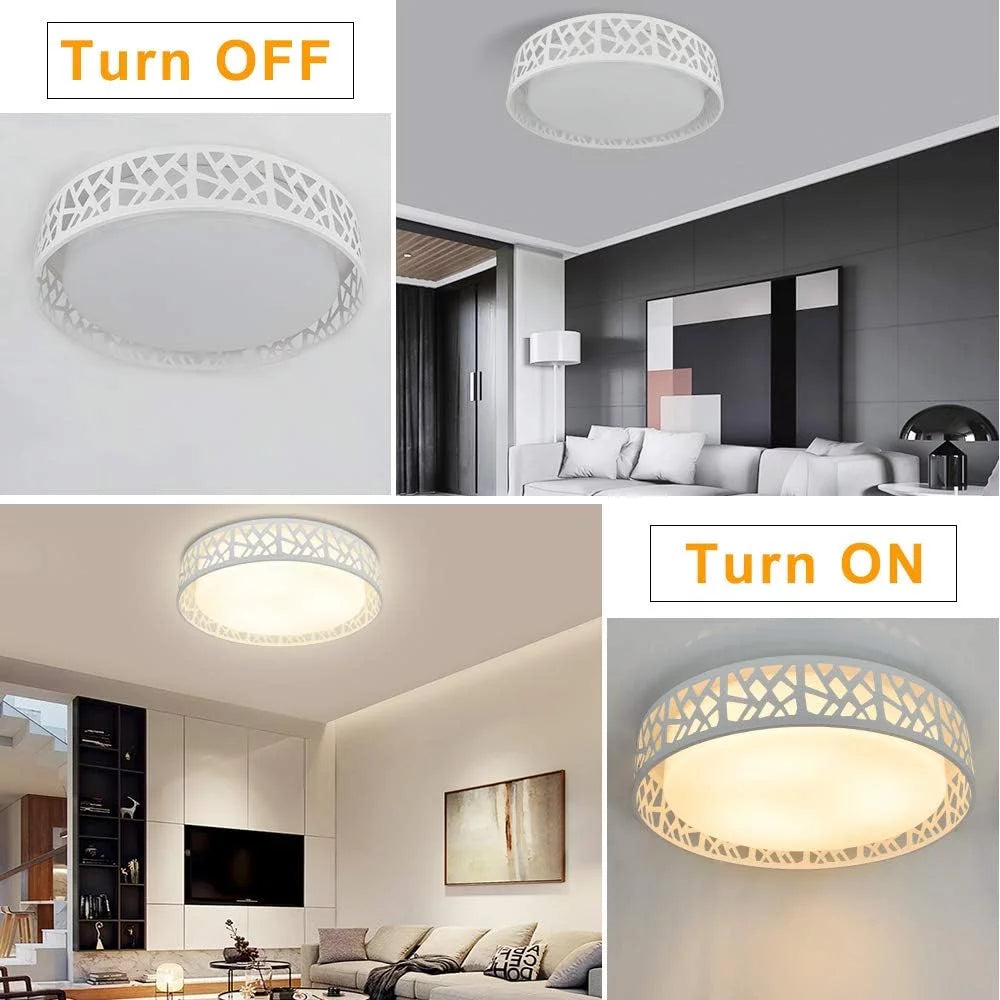 Modern Hollow Flush Mount Ceiling Light