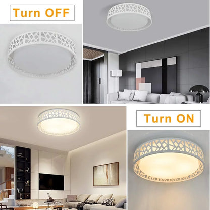 Modern Hollow Flush Mount Ceiling Light