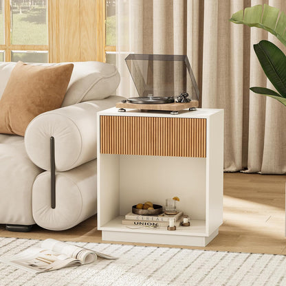Modern Bedside Table with Drawer Set of 2 - Canva Home