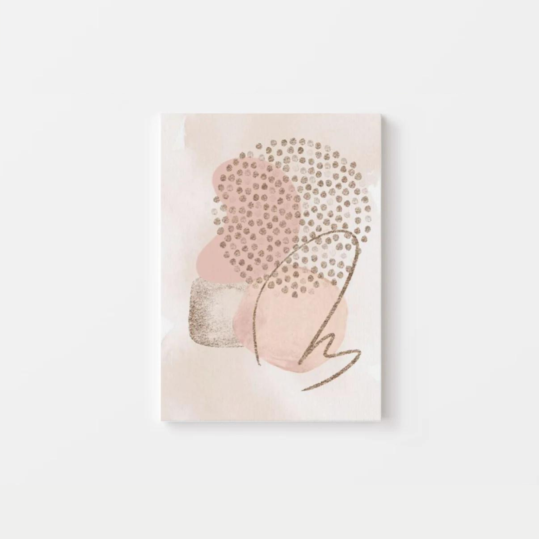 Abstract Pink Shapes Canvas