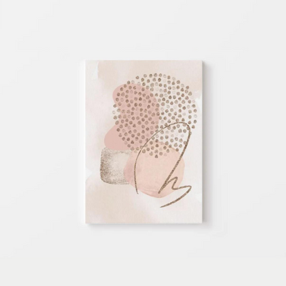 Abstract Pink Shapes Canvas