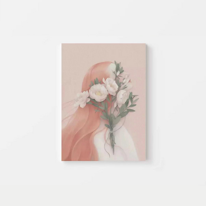 Abstract Flower Girl Canvas