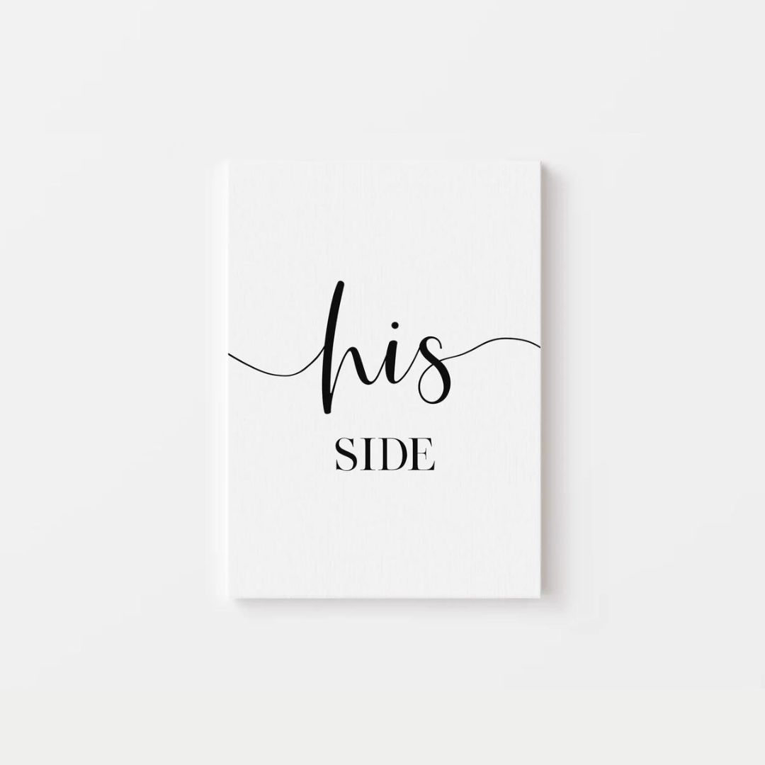 His Side Her Side Canvas