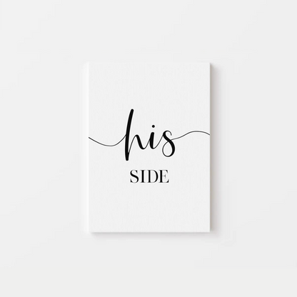 His Side Her Side Canvas