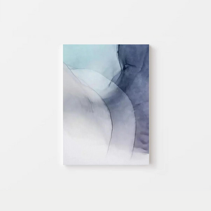 Abstract Blue Smoke Canvas