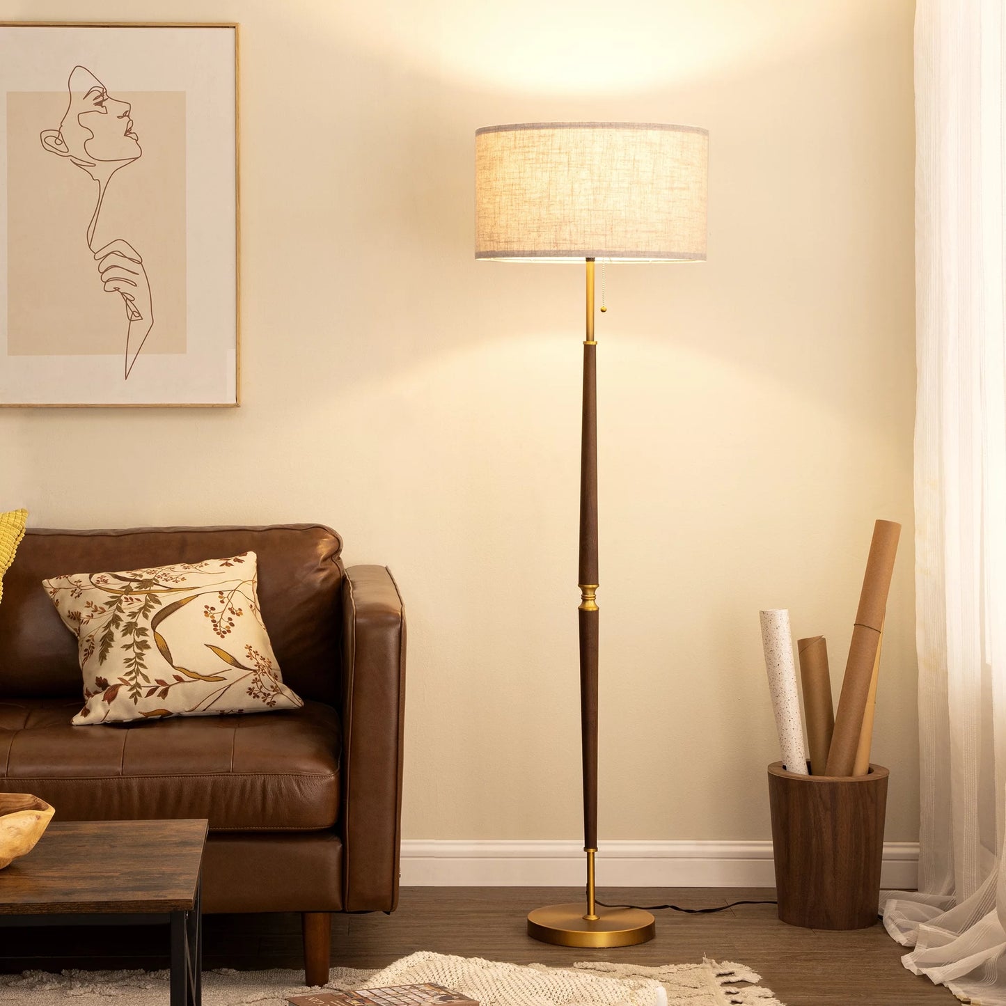 Mid Century Living Room Floor Lamp