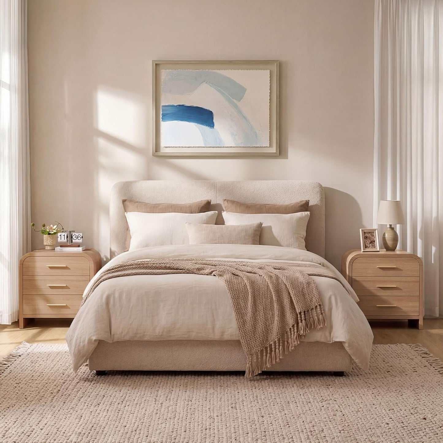EliteSet 3-Drawer Nightstand - Canva Home