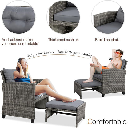 5 Piece Patio Furniture Set - Canva Home