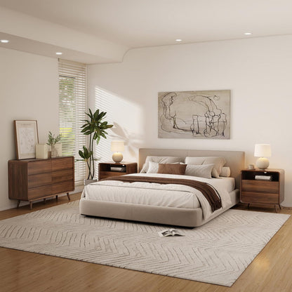 Nasonet Dresser and Nightstand Sets 3 Piece - Canva Home