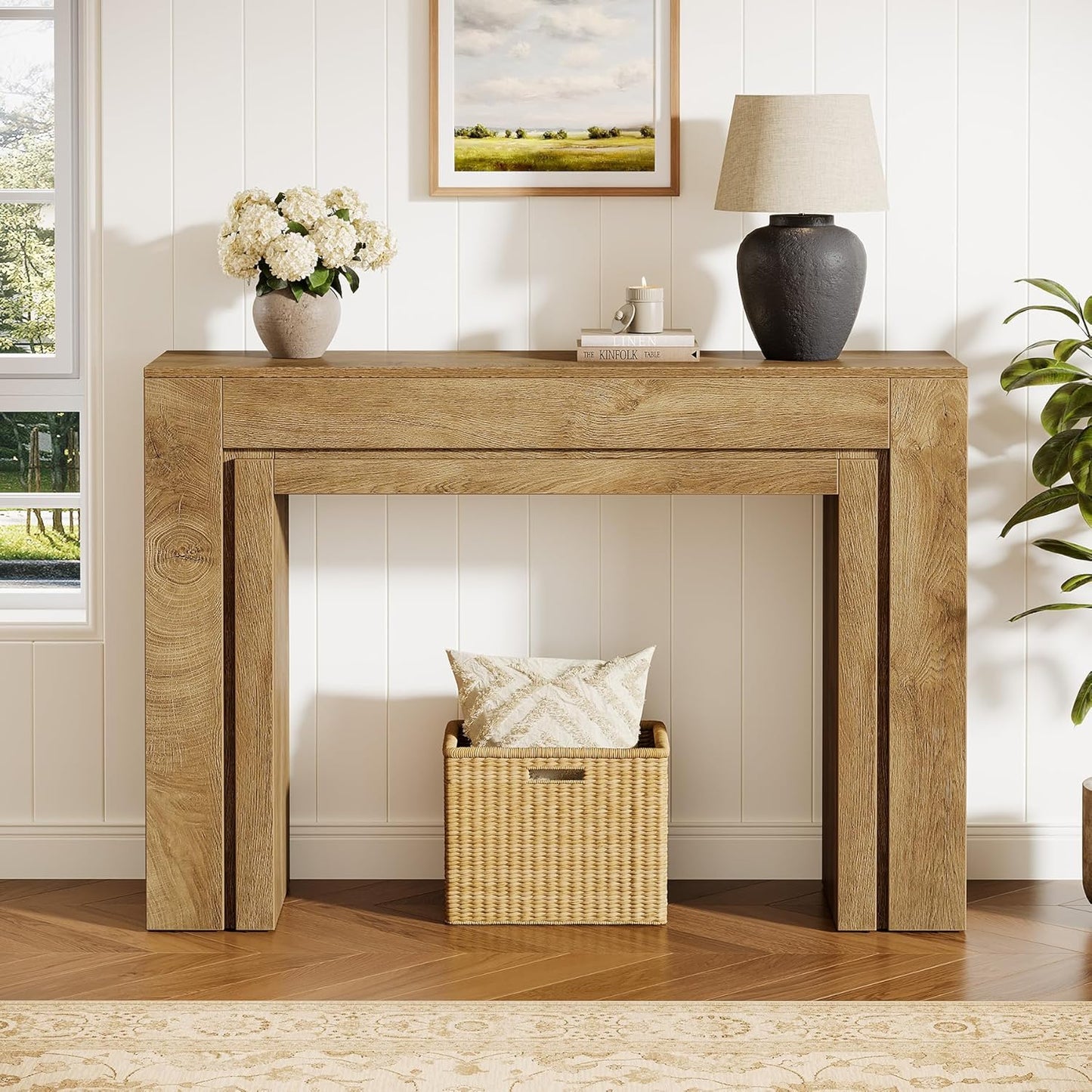 41.3-Inch Farmhouse Console Table - Canva Home