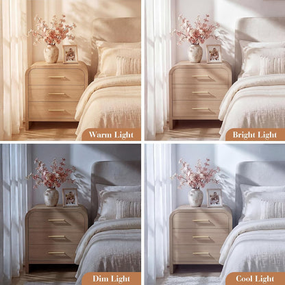 EliteSet 3-Drawer Nightstand - Canva Home